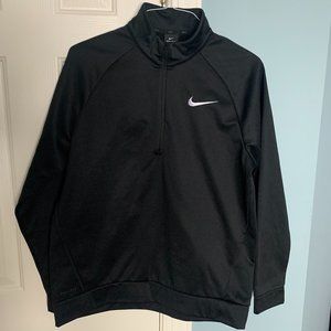 Black Nike Dri-Fit Quarter Zip Large